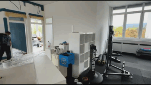Nouvelles installations. Les artisans sont à l'œuvre ! le travail avance à toute vitesse